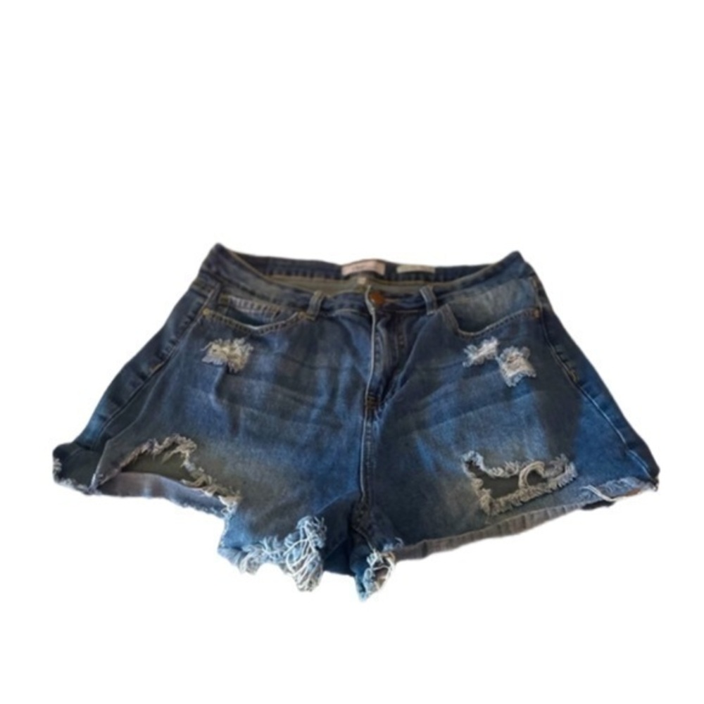 EUC YMI High Rise Jean Shorts "Dream Fit" Size 13/31 Washed, Not Worn Dark Wash